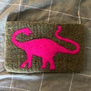 Felt dinosaur wallet